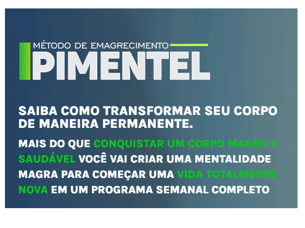 Método de Emagrecimento Pimentel funciona