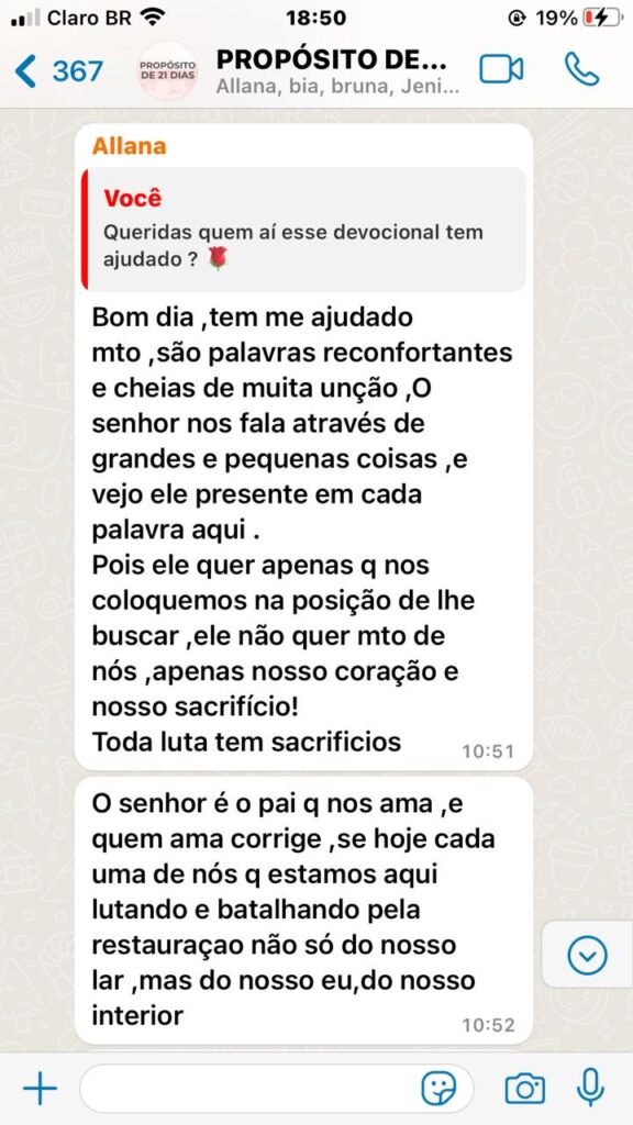 Propósito de 21 dias é bom