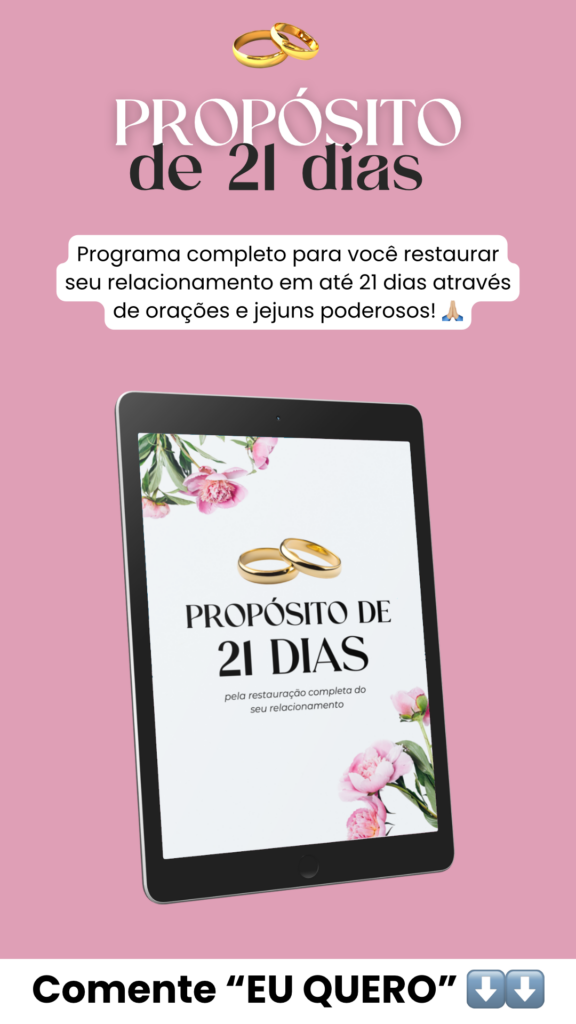 Propósito de 21 dias é bom