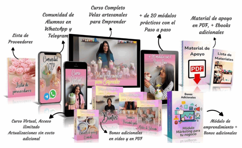 Velas artesanales para emprender