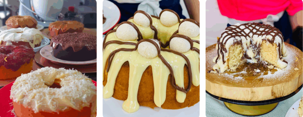 A casa dos bolos caseiros funciona