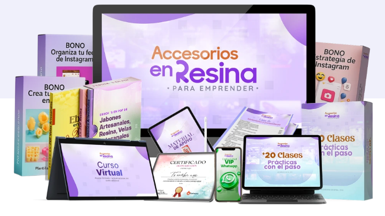FUNCIONA ACCESORIOS EN RESINA PARA EMPRENDER