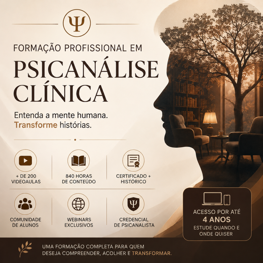 Formação em Psicanálise Clínica funciona