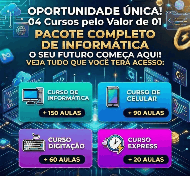 Curso Aprenda a dominar seu computador funciona